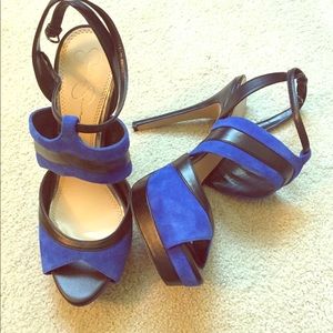 Jessica Simpson sexy cobalt blue heels. Worn once